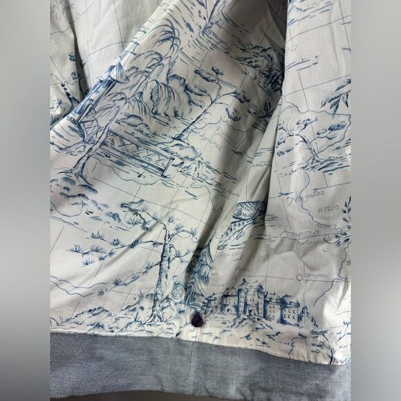 Hearts of Palm Blue Embroidered Button Up Jacket Size 18 - Picture 9 of 12